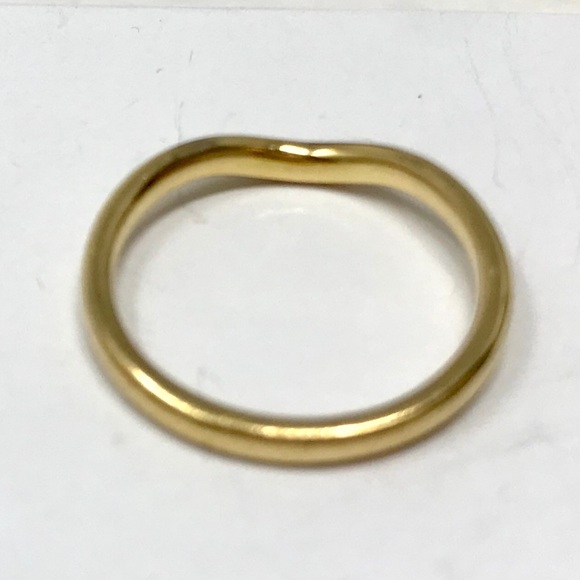 *SOLD* 18k Tiffany & Co Elsa Peretti Curved Band Ring - Picture 4 of 6